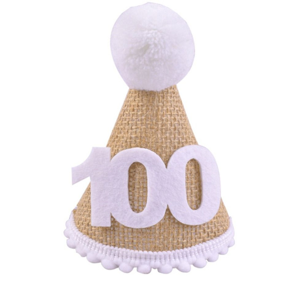 2st Burlap Hat Baby Shower Hat NO.100 NO.100 No.100