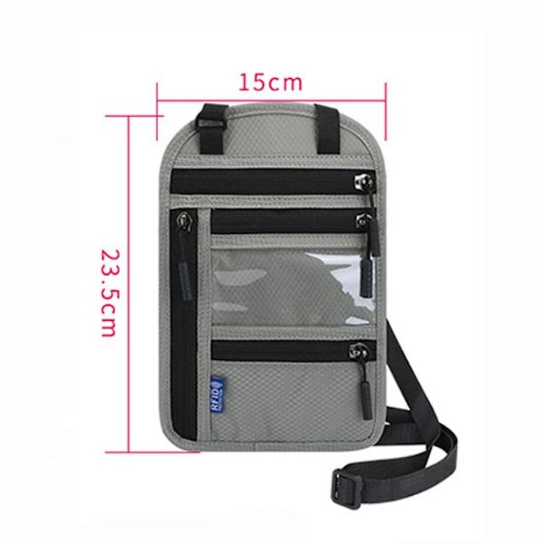 RFID-blokerende pastaske Halter-kortholder SORT black