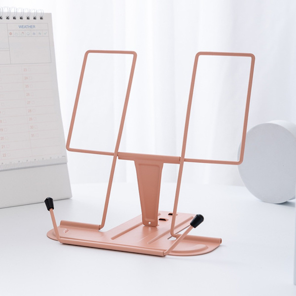 Bokholder Metall Bokstøtte ROSA pink