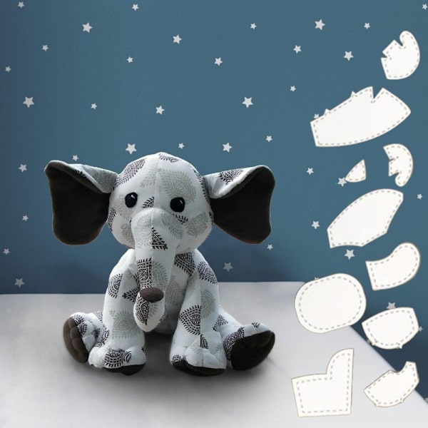 8st Memory Elephant Mall Linjal Set Akryl Mallar Set 8in