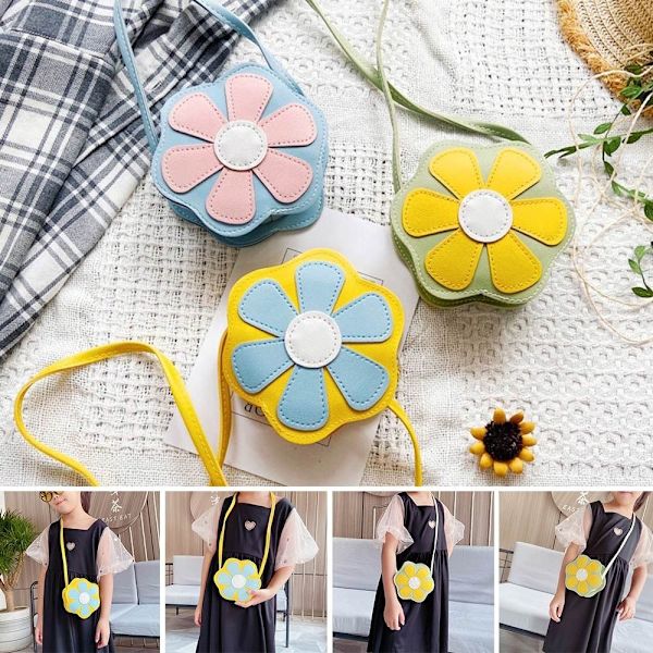 Lasten Crossbody Laukku Olkalaukku KELTAINEN Yellow