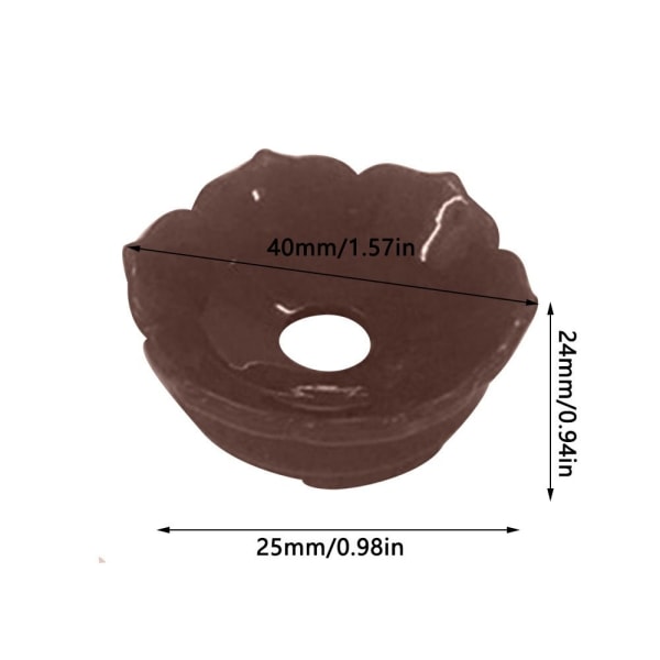 5 stk Lotus Display Base Holder Krystallball Display Stand RØD Red