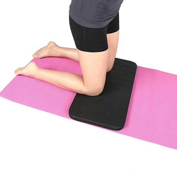 Jooga Polvisuojat Flat Belly Wheel Pad MUSTA Black