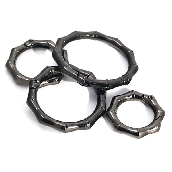 5 st Spring Polygon-Ring Spännen Karbinhake Handväskor Handväskor Silver 42.6mm