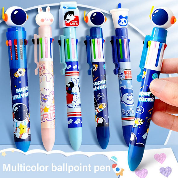 2 STK Kuglepen Neutral Pen 04-8FARVER 04-8FARVER 04-8Colors