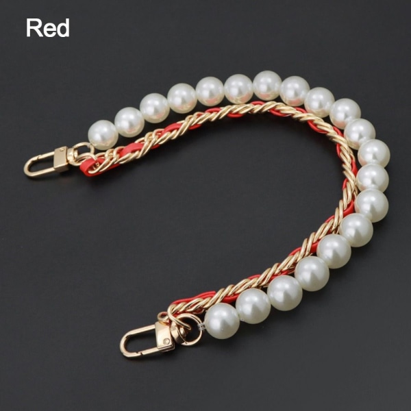 Pearl Strap Tasker Håndtaskehåndtag RØD Red
