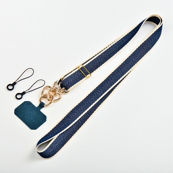 Bow Knot Phone Strap Mobiltelefon LANyard BLÅ Blue