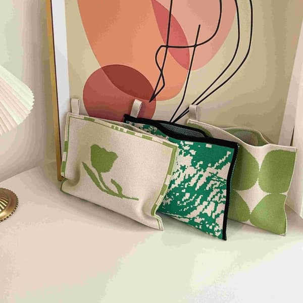 Strikket Tissue Bag Tissue Box 4 4 4