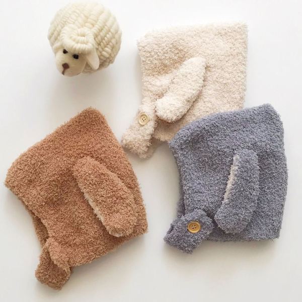 Baby Hat Rabbit Ears Cap BEIGE beige