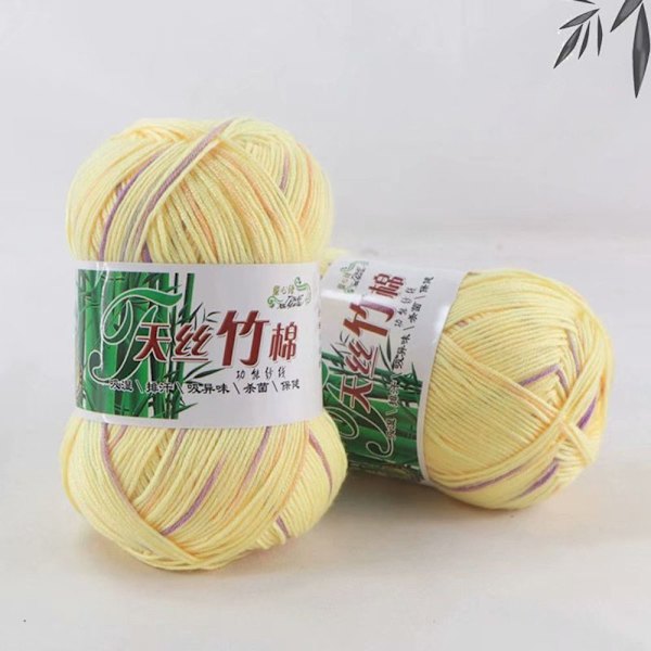 2st Stickat Ullgarn Bambu Bomullsgarn 07 07 07