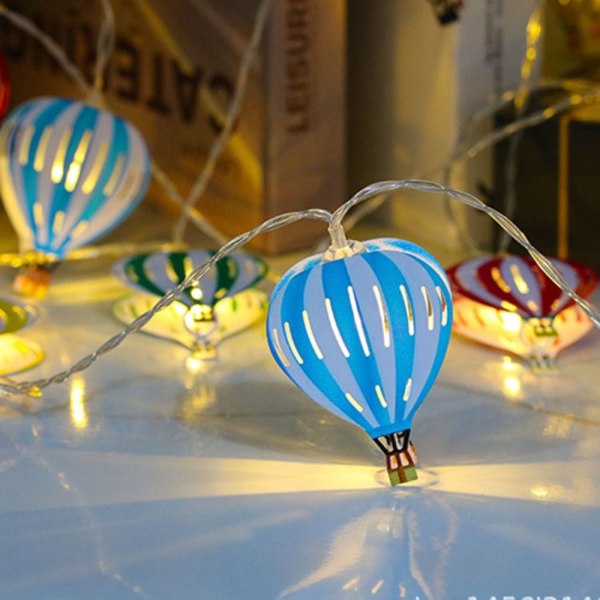 Hot Air Balloon String Lights Hot Air Balloon String Bannere rose red