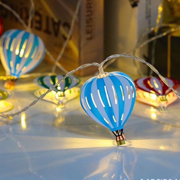 Hot Air Balloon String Lights Hot Air Balloon String Banners multicolor