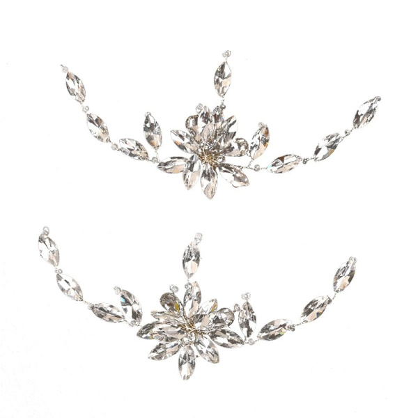 2 STK Skodekorationer Rhinestone Shoe Clip G G G