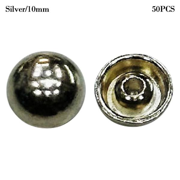 50kpl Metal Soljet Laukut Solki HOPEAA 10MM Silver 10mm