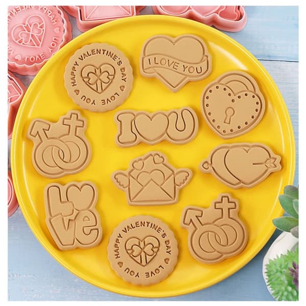 8 kpl / set Molds Ystävänpäivä molds