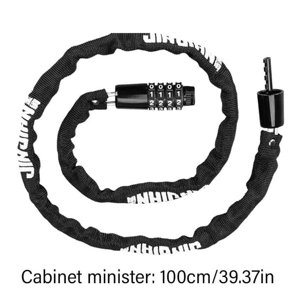 Cykel Password Lock Bike 4-cifret lås SORT Black