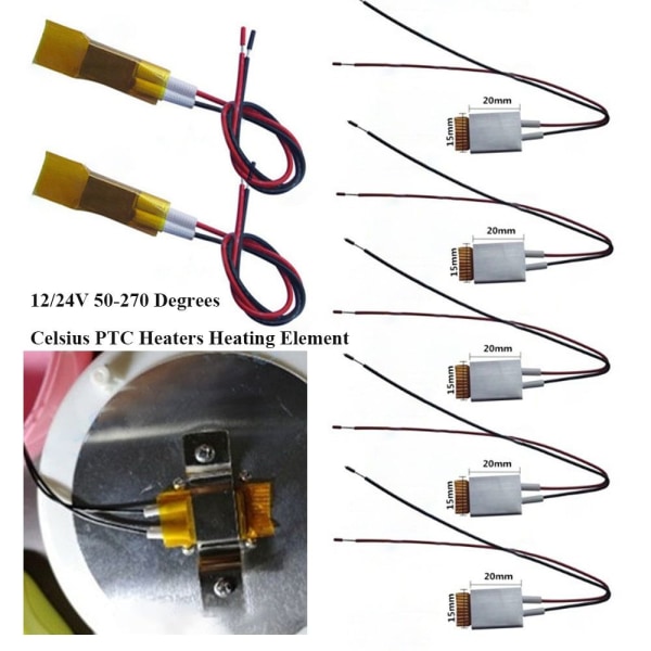 Celsius PTC-varmere Varmeelement 12V/70C/2-5W 12V/70C/2-5W 12V/70C/2-5W