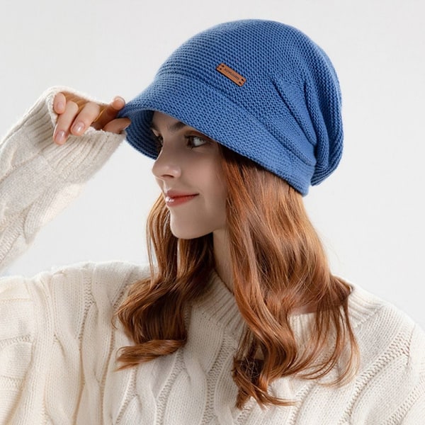 Stickad mössa Beanies GRÅ grey