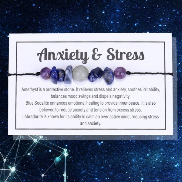 Steinarmbånd Perlearmbånd ANGST&STRESS ANGST&STRESS Anxiety&Stress
