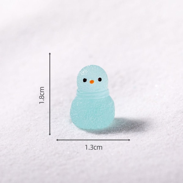 Lumikuningas Koriste Lumiukko Koristeet VAALEAN SININEN light blue