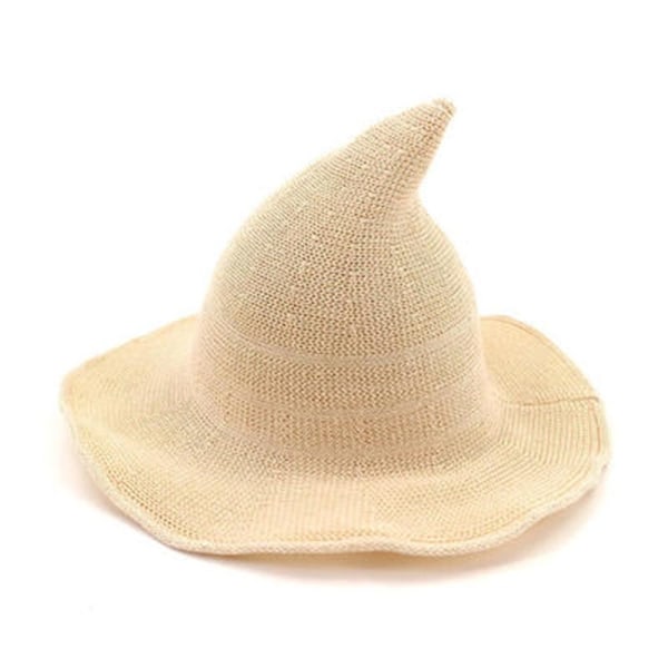 Halloween Witch Hat Lang Point Hat BEIGE beige