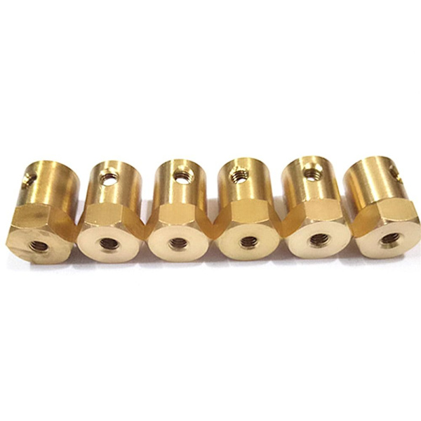 Kuusikulmainen messinkiakselin kytkin 3mm 3mm