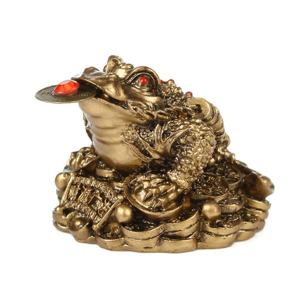 Feng Shui Padde Penger BRONSE Bronze