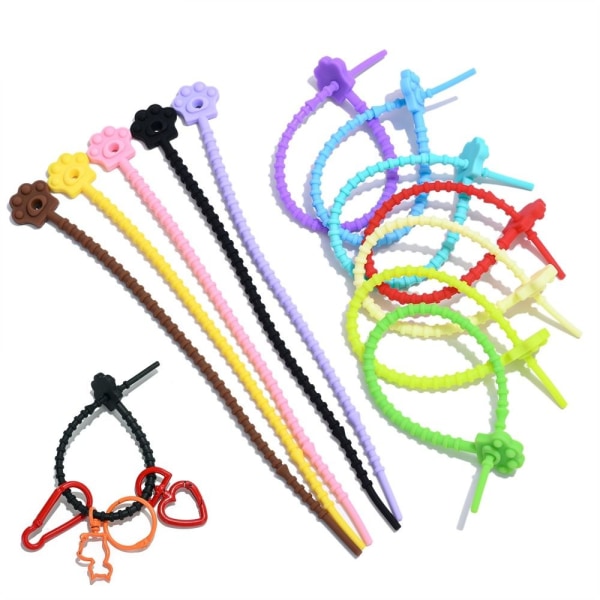 10 st buntband silikonrep FÄRG 3 FÄRG 3 Color 3