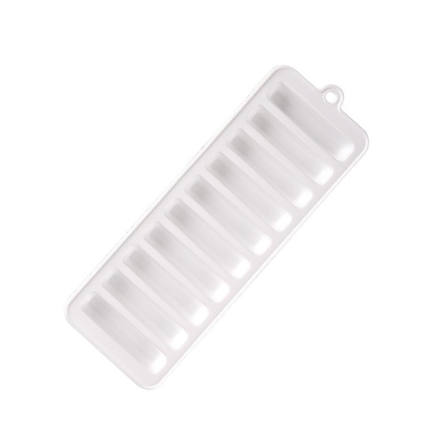 Long Strip Ice Cube Bar Ball Maker Mold VALKOINEN White