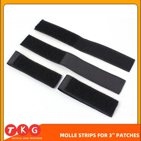 4STK/SÆT Tactical Molle Strip Adapter Vest SORT Black