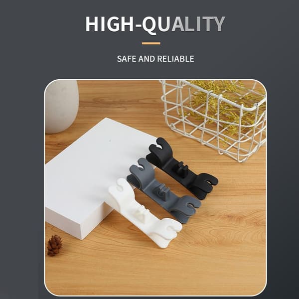 5 stk Cord Organizer Ledningsholder HVID white