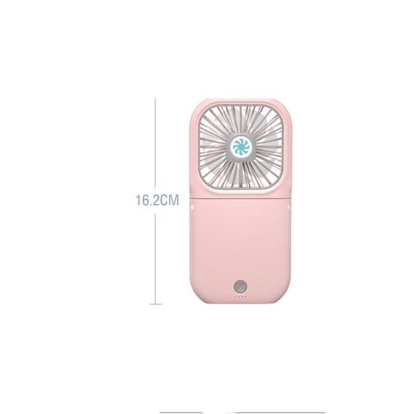 Clip Fläkt Bord Skrivbordsfläkt Uppladdningsbar USB Fläkt ROSA Pink