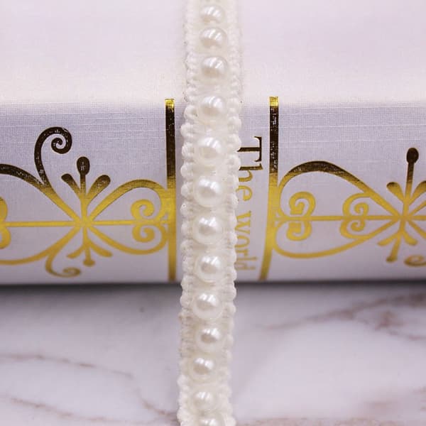 Handsydd Pearl Pearl Braid Spetsband 8 8