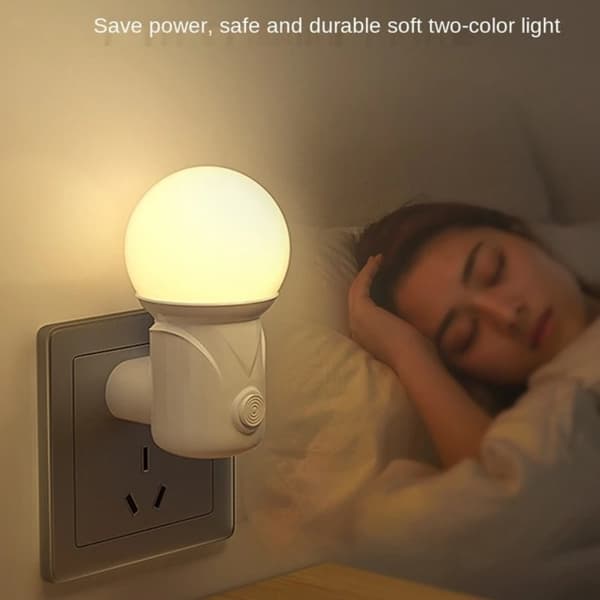 2stk Plug-in Nattelys Sleep Light PINK EU STIK EU STIK pink EU Plug-EU Plug