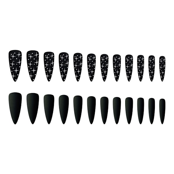 24stk False Nails Super Lang Stiletto