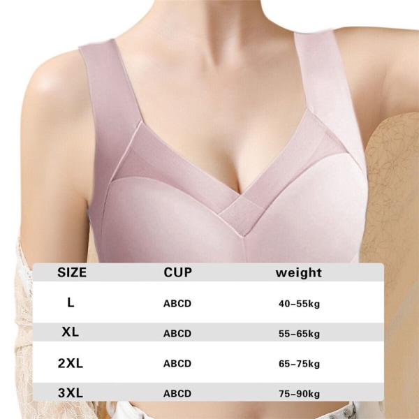 Sports BH Push-Up Vest LSKIN FARVE HUDFARVE LSkin Color