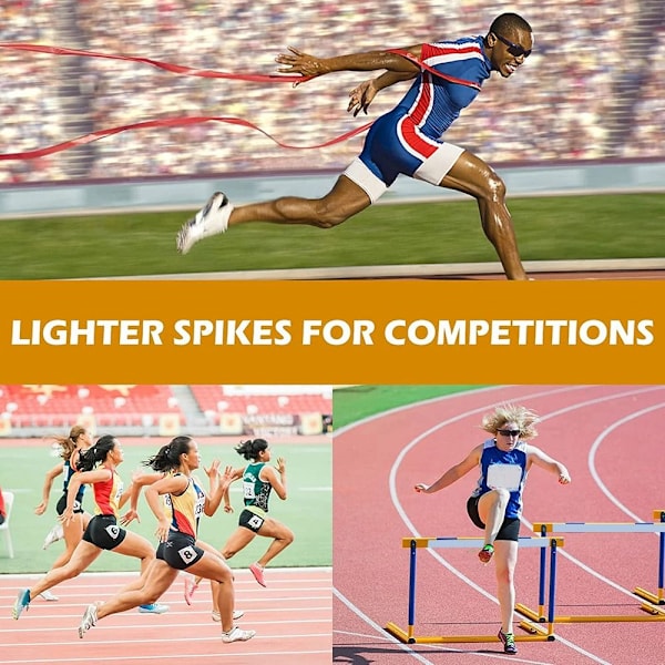 20 kpl Track Spikes Carbon Spikes PUNAINEN Red