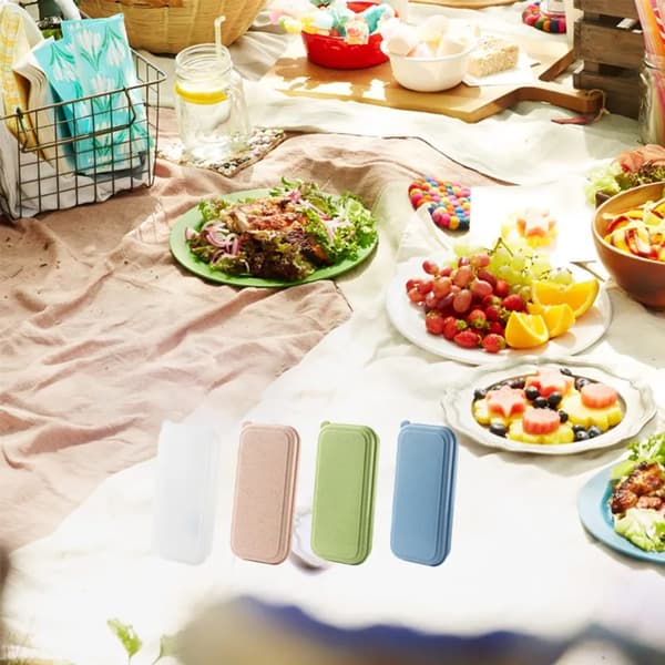 2 kpl/ set set ulkoruokailuastiat MULTICOLOR multicolor