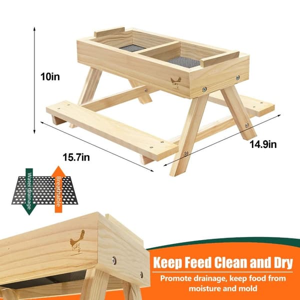 Kylling Picnic Bord Kylling Feeder Kylling Feeder Kit