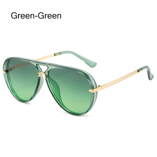 Top Bar Aurinkolasit Varjostimet Gradient Aurinkolasit VIHREÄ-VIHREÄ Green-Green
