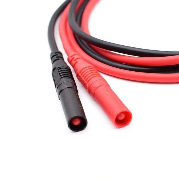 1 par digitalt multimeter testledning rett vinkel til rett red&black