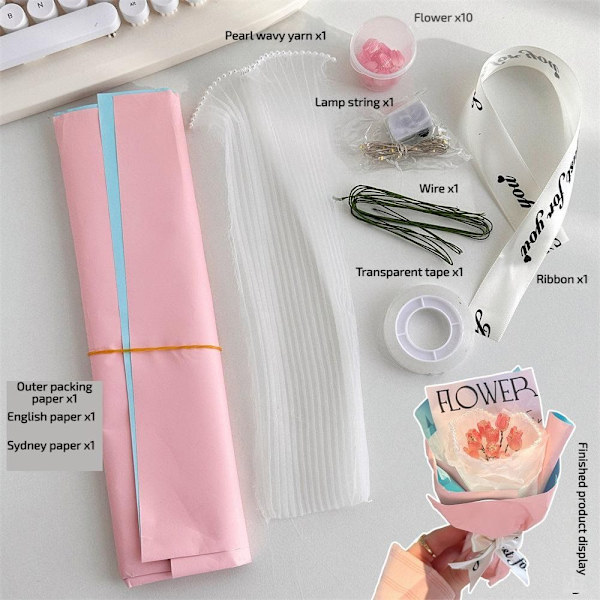 1 Set Tulip Bukett Nattlampa DIY Tulip Light 10 TULIP BLOMMA 10 tulip flower