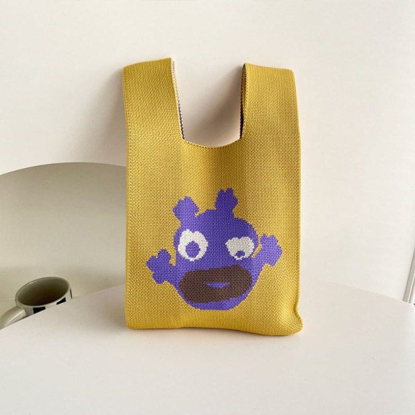 Knit Handbag Knot Wrist Bag 5 5 5