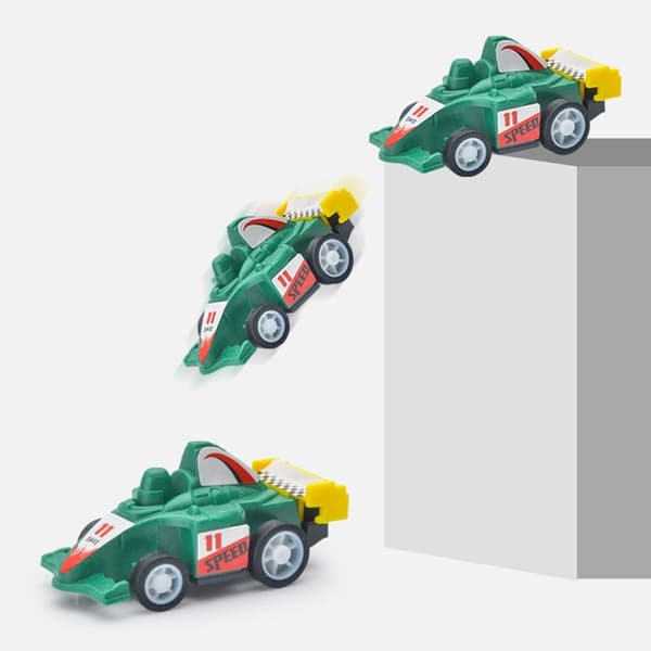 12 stk/sett Mini Treghetsbil Lekebil Modell Engineering Vehicle 12pcs/set