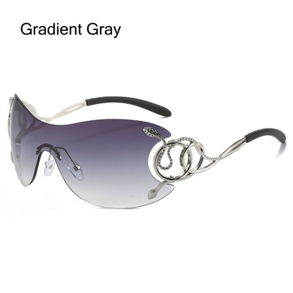 Y2K-aurinkolasit kietoa GRADIENT GREY GRADIENT GREY Gradient Gray