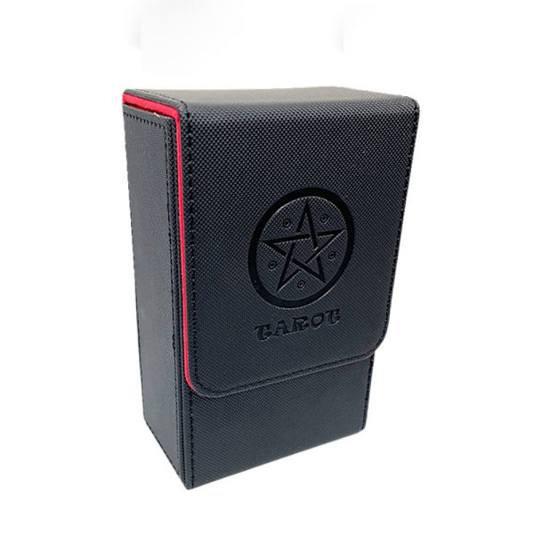 Tarotkort Opbevaringsboks Tarotkort Opbevaring RØD SORT Red Black