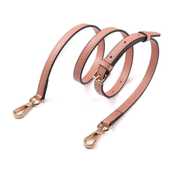 Håndveskebelter i ekte skinn ROSA&GULL pink&gold