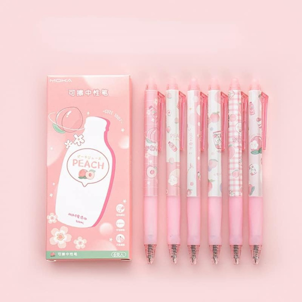 6 kpl söpöjä kyniä Novelty kynät Novelty Cute mustekynät