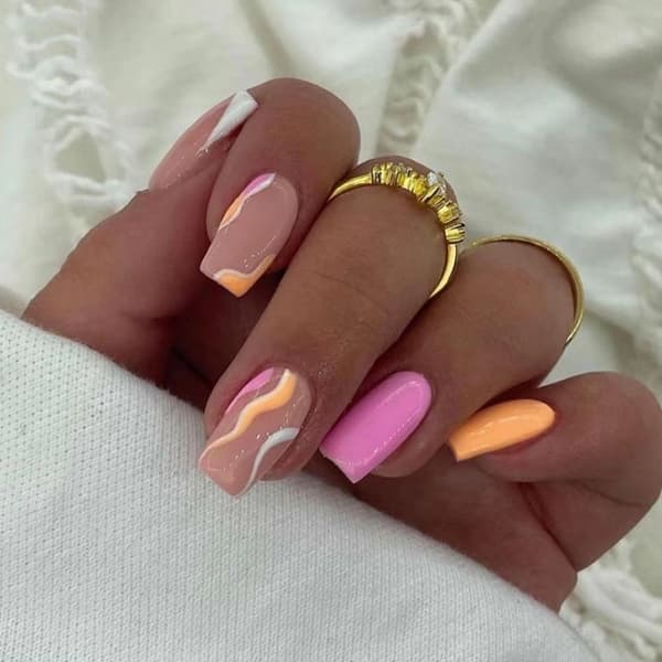 24stk False Nails Long Square JP2530 JP2530 JP2530