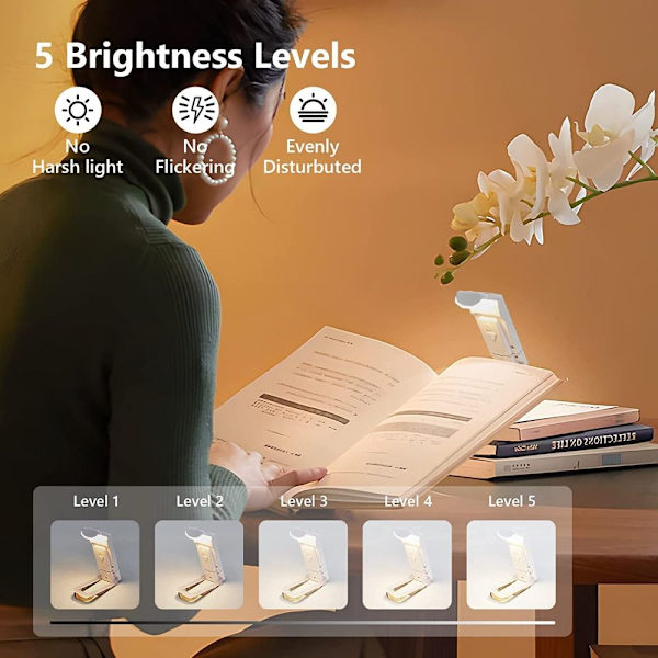 Bog Læselys LED Natlys SORT black